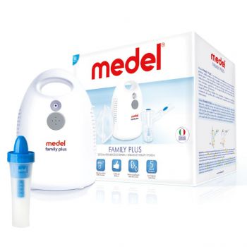 Medel Family Plus + oczyszczacz do nosa (MY 3,50) Inhalator z nebulizatorem do oczyszczania zatok.