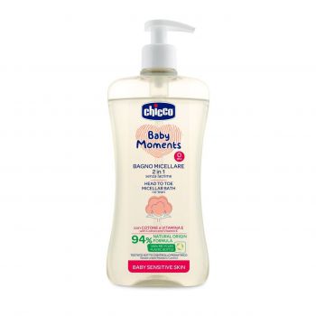 MICELARNY PŁYN DO KĄPIELI 2W1 500 ML 0M+ CHICCO  Baby Moments