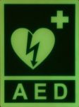 Tablica fluorescencyjna do oznaczania AED