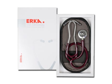 ERKA FINESSE STETHOSCOPE - adult - burgundy Stetoskop internistyczny
