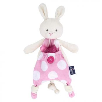 Chicco Pocket Friend 0m+-różowy Maskotka do smoczka dla dzieci 0m+