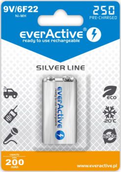 everActive Silver Line 9V/6F22 Akumulator Ni-MH 250 mAh 1 szt