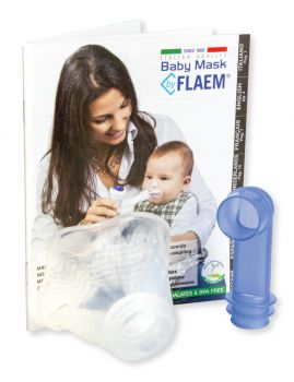 Maska dla dzieci 1-3 lat do inhalatora FLAEM Silikonowa maseczka do nebulizacji