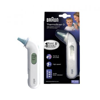 Termometr elektroniczny do ucha Braun IRT3030 ThermoScan 3 Termometr elektroniczny do ucha dla dziec