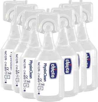 Chicco Physio Clean ampułki 2ml-33 sztuk Sól fizjologiczna do nebulizacji