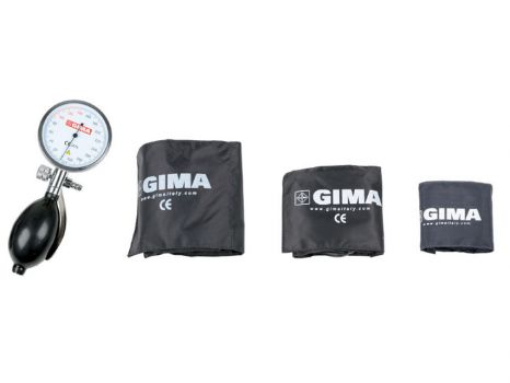 Ciśnieniomierz zegarowy GIMA SIRIO PEDIATRIC KIT  Ciśnieniomierz zegarowy + zestaw 3 mankietów