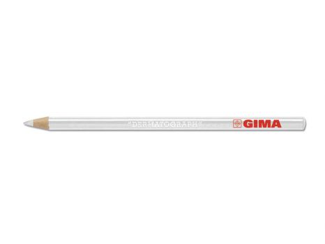 GIMA ołówek dermograficzny biały 6 sztuk Zestaw ołówków dermograficznych