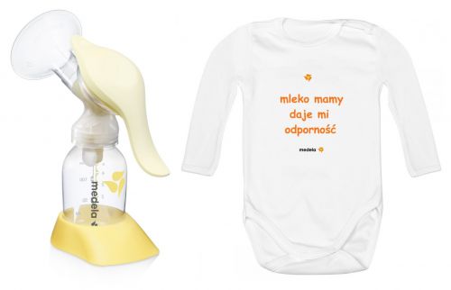 Medela Harmony Medela Harmony laktator ręczny dla karmiących matek + body niemowlęce