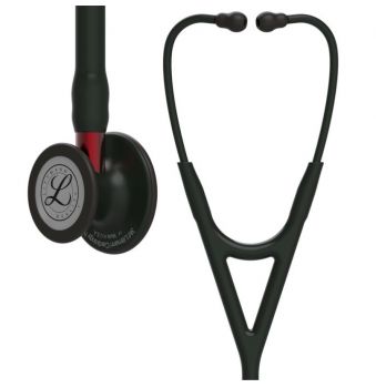 Stetoskop Littmann Cardiology IV 6200 Stetoskop kardiologiczny Black Finish, lirra i trzonek czerwon