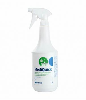 MediQuick 1l MEDILAB  Preparat do dezynfekcji powierzchni butelka ze spryskiwaczem