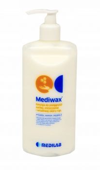 Medilab Mediwax-500 ml z dozownikiem Emulsja do rąk z woskiem pszczelim