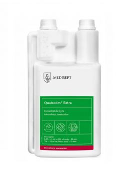 Quatrodes Extra 1Litr MediSept  Koncentrat do dezynfekcji i mycia sprzętu medycznego