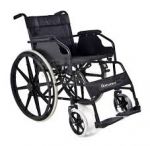 Składany aluminiowy wózek inwalidzki