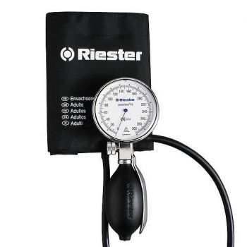 Riester Precisa N 24-32 cm Ciśnieniomierz zegarowy dla lekarzy czarny 1360-107 tarcza metalowa 63 mm