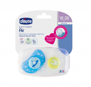 Chicco Physio Air 16m+ Niebieski Smoczek do uspokajania