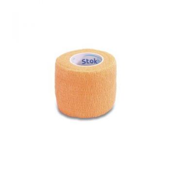 StokBan 2,5 x 450cm-pomarańczowy Bandaż elastyczny samoprzylepny
