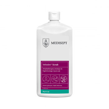 Velodes Scrub-500 ml Medisept  Antybakteryjna emulsja do higienicznego mycia rąk